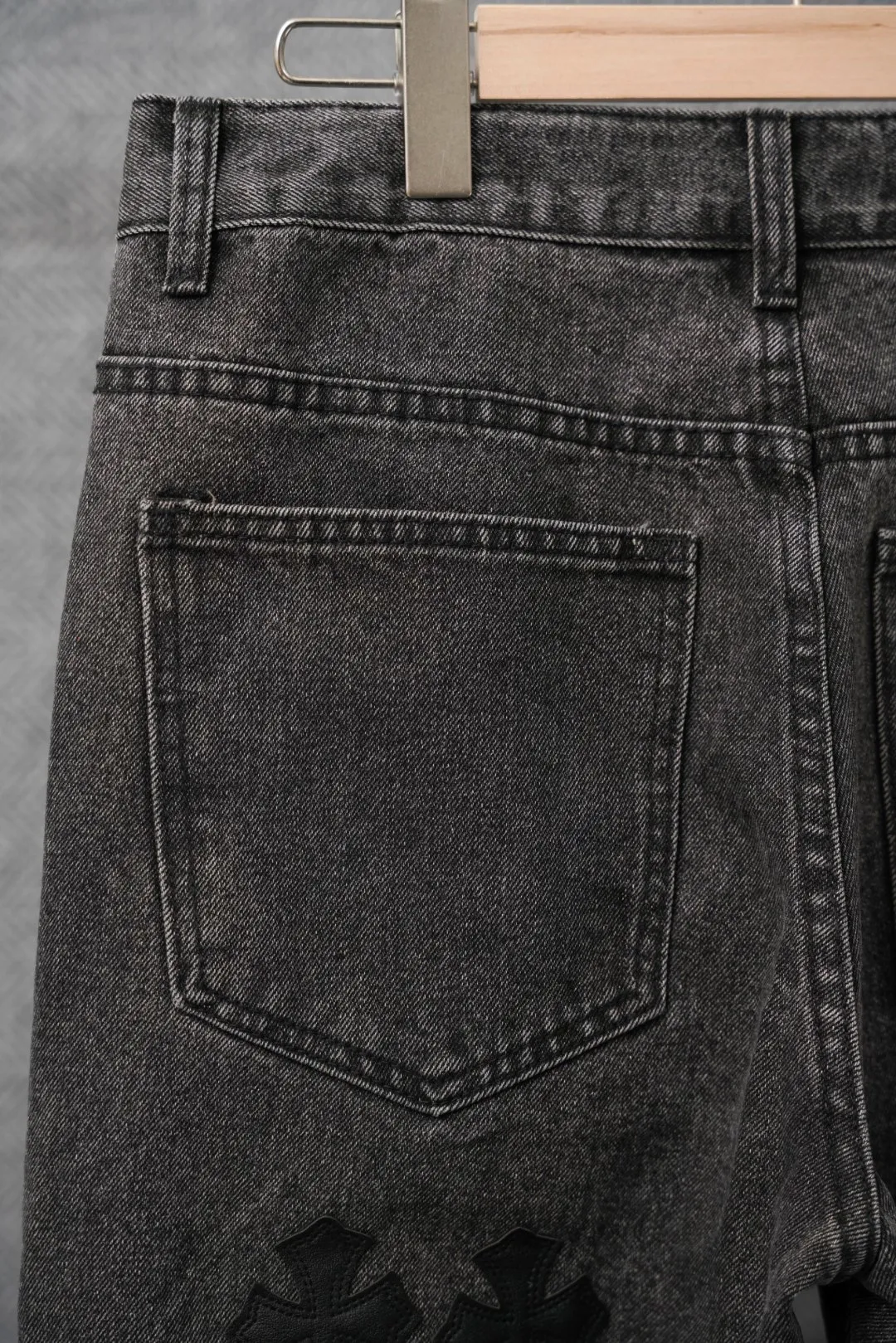 ：S 032 & Chrome Hearts Black White Same Style ：Black Size：28 30 32 34 （S-XL)